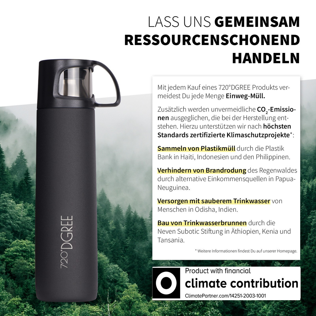 720°DGREE Thermoskanne “Follow” mit Becher - click stopper