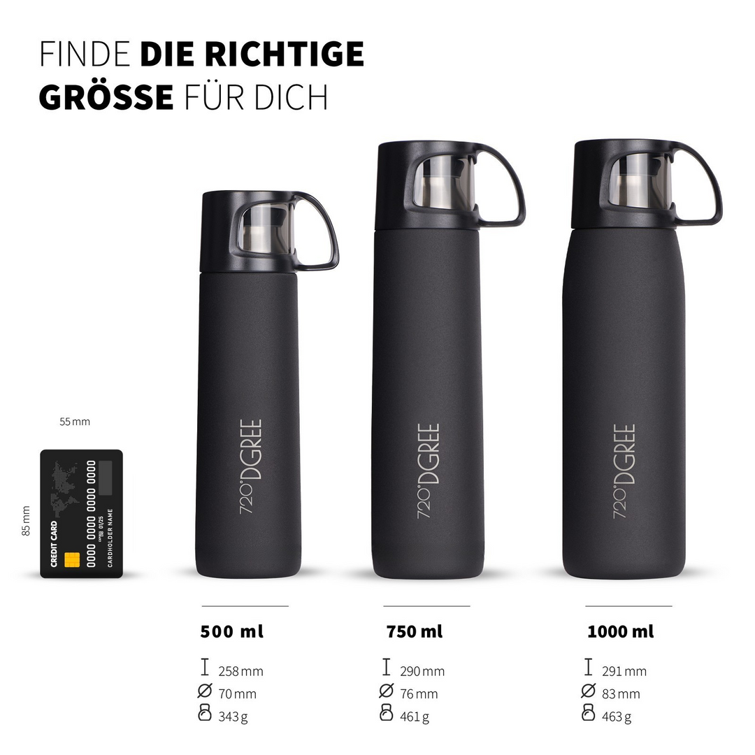 720°DGREE Thermoskanne “Follow” mit Becher - click stopper