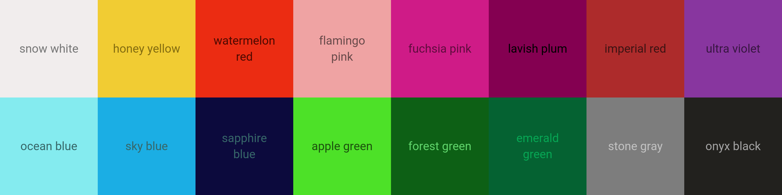 Bei den 720°DGREE Flaschen gibt es eine unglaublich große Farbpalette aus der man sich die schönste aussuchen kann. Die Farbvielfalt der Sportflaschen werden durch die abgebildeten Farb-Quadrate dargestellt.