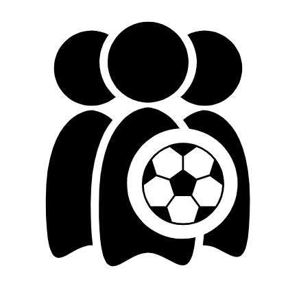 Comic-Darstellung eines Fußballteams. 